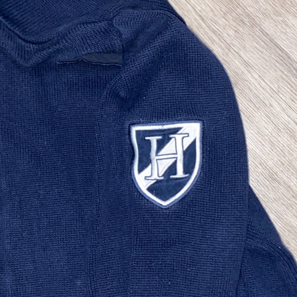 Mens Tommy Hilfiger zip up sweater navy size XL - Picture 11 of 16